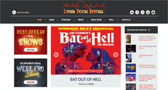 Desktop Screenshot of londontheatrebookings.com