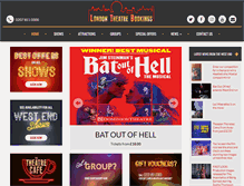 Tablet Screenshot of londontheatrebookings.com